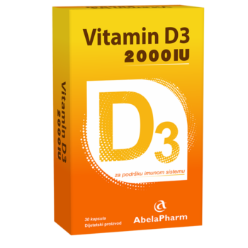 VITAMIN D3 2000 IU (30 kapsula)