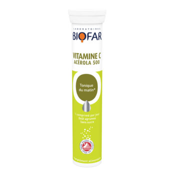 BIOFAR VITAMIN C ACEROLA 500 ŠUMEĆE TABLETE (20kom)