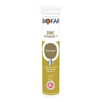 BIOFAR ZINC+VITAMIN C ŠUMEĆE TABLETE (20kom)