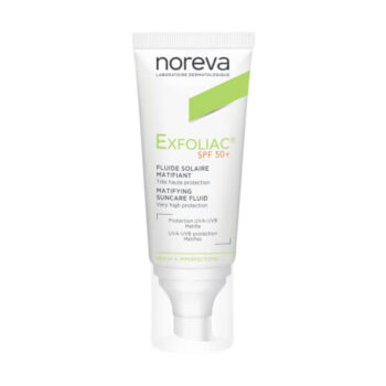 NOREVA EXFOLIAC MATIRAJUĆI FLUID ZA ZAŠTITU OD SUNCA SPF 50+  40ML