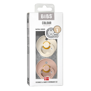 BIBS DUDE IVORY & BLUSH VEL. 1 (0-6 M)