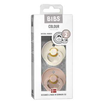 BIBS DUDE IVORY & BLUSH VEL. 2 (6 M+)