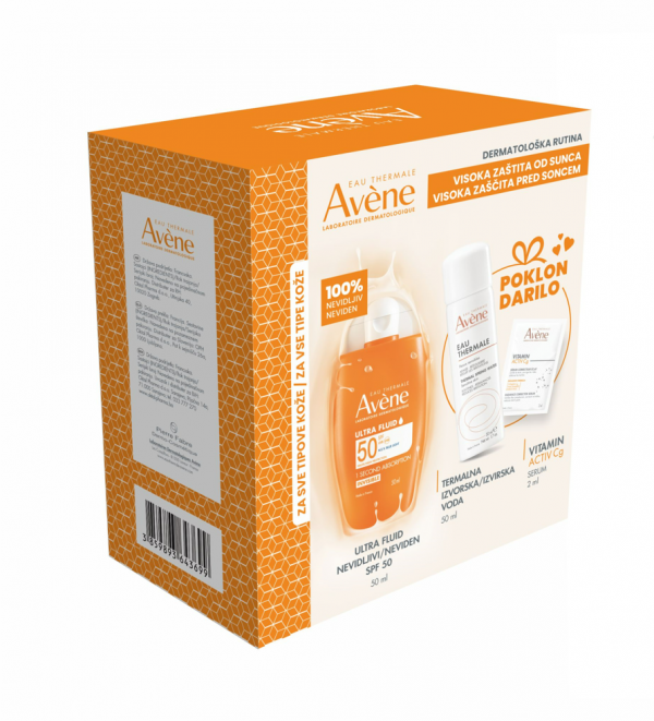 AVENE SUN PROMO BOX ULTRA FLUID SPF50+50ml + POKLON