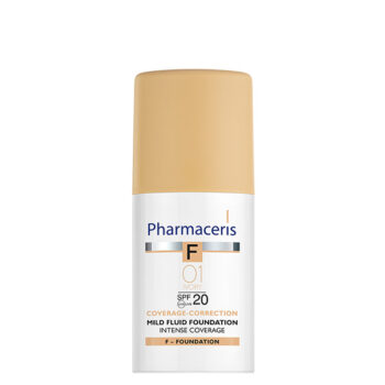 PHARMACERIS F TEČNI PUDER ZA INTENZIVNO PREKRIVANJE 01 IVORY SPF20 30ML