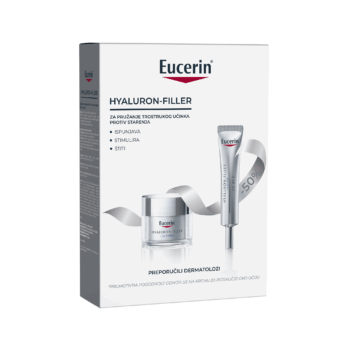 EUCERIN PROMO PACK HYALURON FILLER DNEVNA KREMA SPF15 50ML+ KREMA ZA PODRUČJE OKO OČIJU 15ML 50%