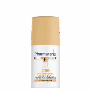 PHARMACERIS F KOREKTIVNI TEČNI PUDER 01 IVORY SPF50 30ML