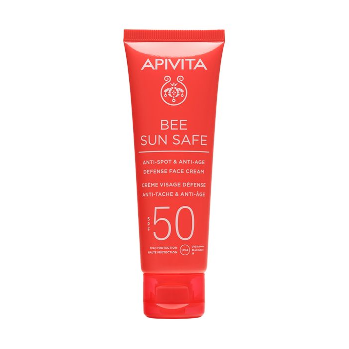 APIVITA BEE SUN SAFE ANTI-AGE I ANTI-SPOT SPF50 KREMA PROTIV MRLJA I STARENJA 50ML