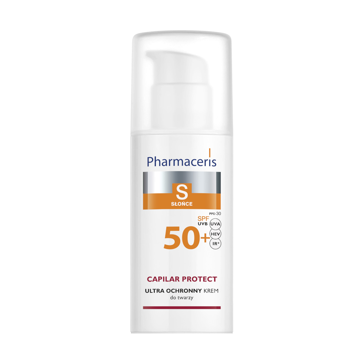PHARMACERIS S CAPILAR PROTECT SPF50+ KREMA ZA ZAŠTITU OD SUNCA KOŽE SKLONE CRVENILU 50ML