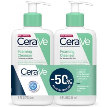 CERAVE PJENUŠAVI GEL ZA ČIŠĆENJE 236ML DUO PACK