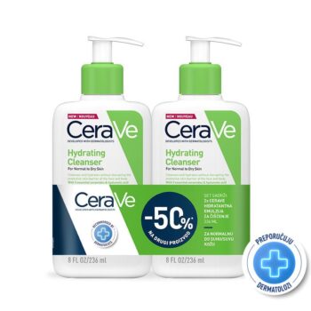 CERAVE HIDRANTNA EMULZIJA ZA ČIŠĆENJE 236ML DUO PACK