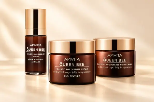 Apivita Queen Bee serum, bogata krema i noćna krema.